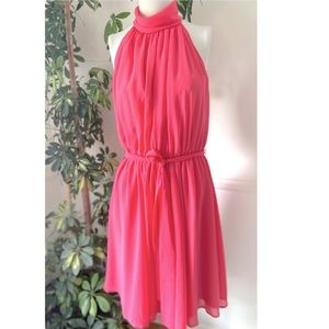 Eva Mendes Hot Pink Sleeveless Dress sZ S